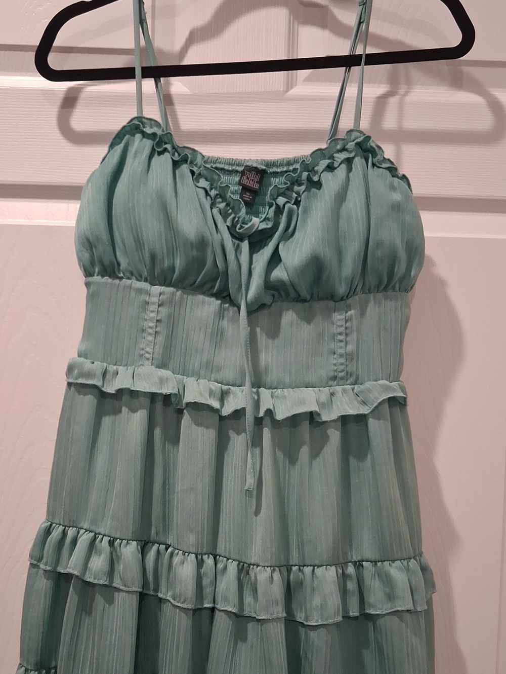 Mint Ruffled Mini Dress